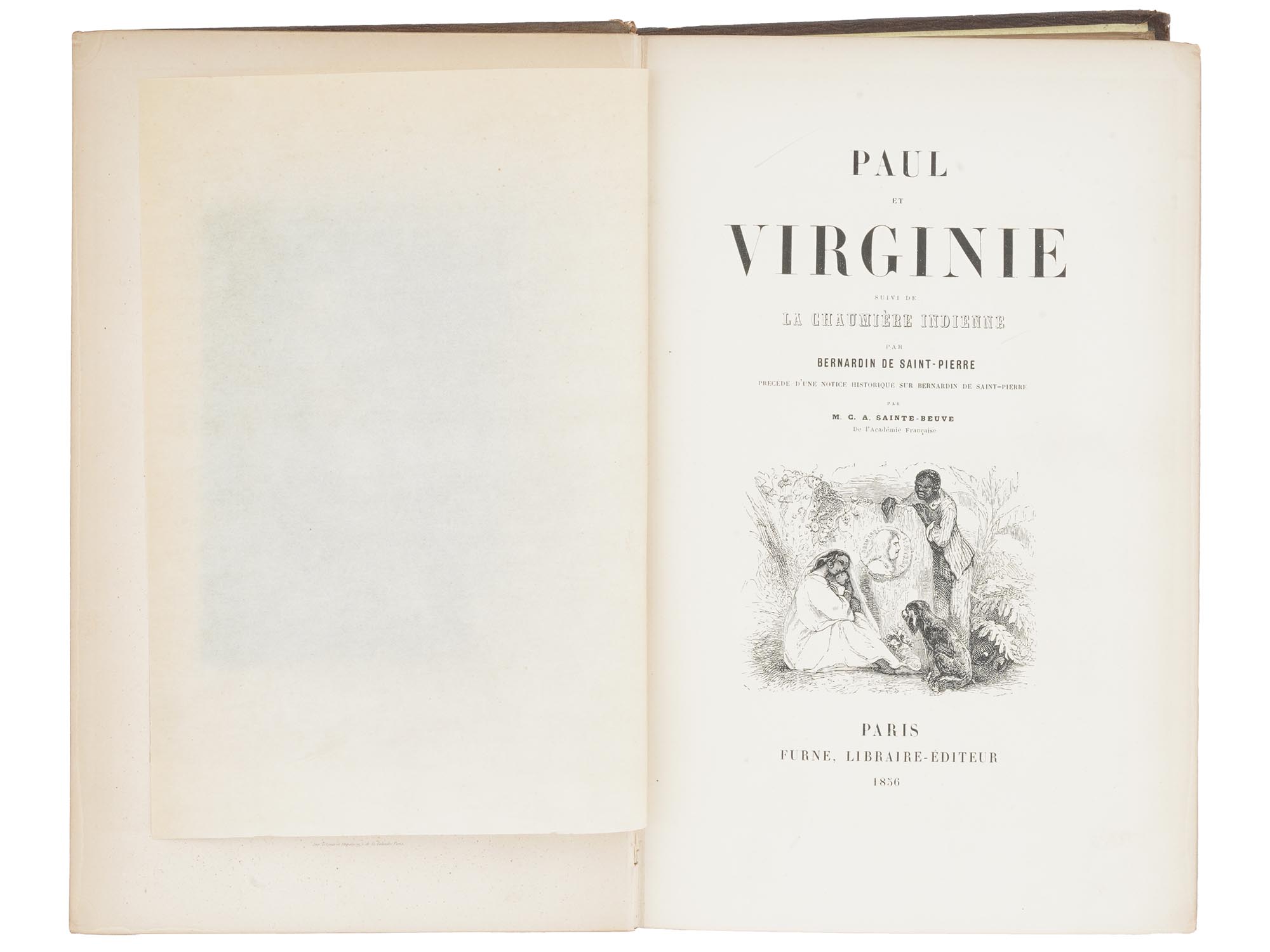 ANTIQUE EDITION OF PAUL AND VIRGINIA BY ST PIERRE PIC-5